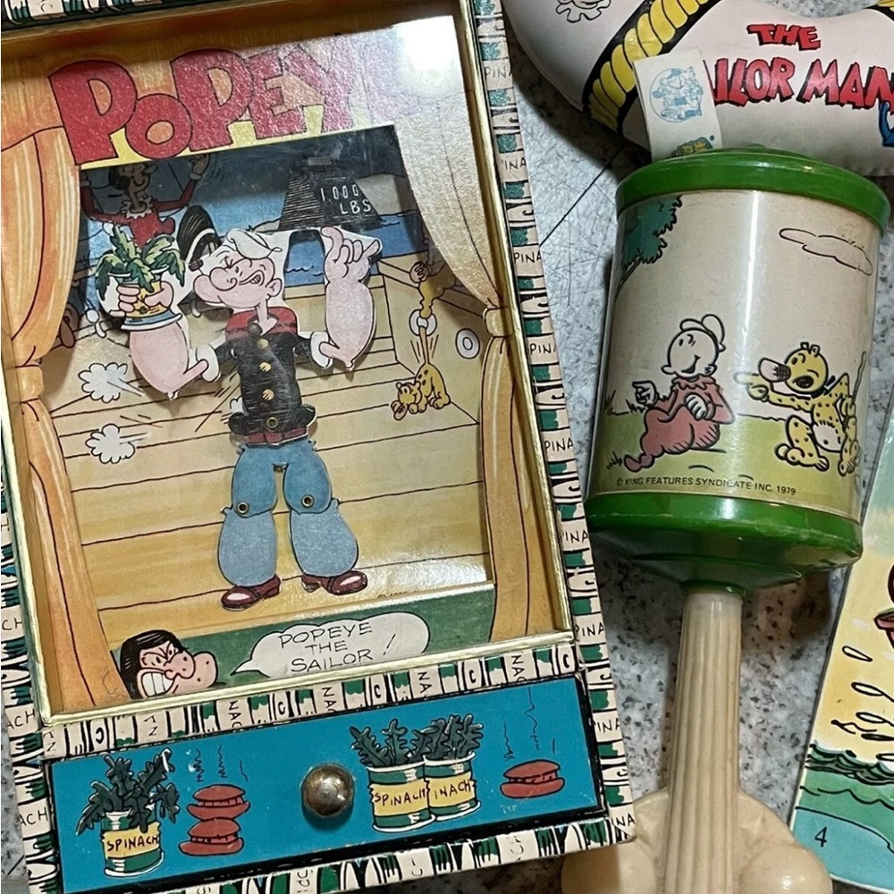 RARE VTG Popeye The Sailer Man Toys, Items & Books (New & Used) 22 piece bundle - Picture 9 of 9